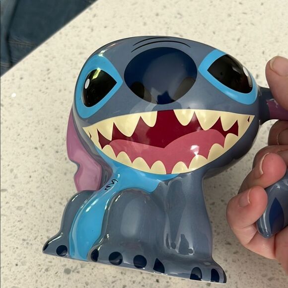 Disney Blue Ceramic Stitch Figural Mug NWT - Picture 8 of 8